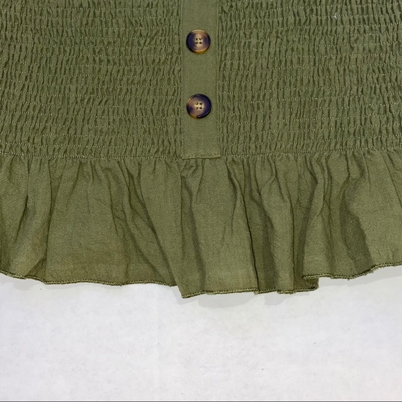 Sadie & Sage Olive Smock Tube Top size large - Picture 6 of 9